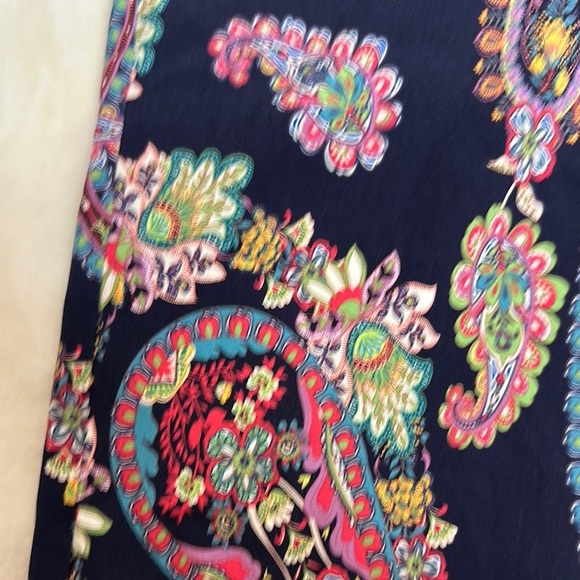 Zac & Rachel Multicolor Paisley Cropped Pants - Picture 4 of 9